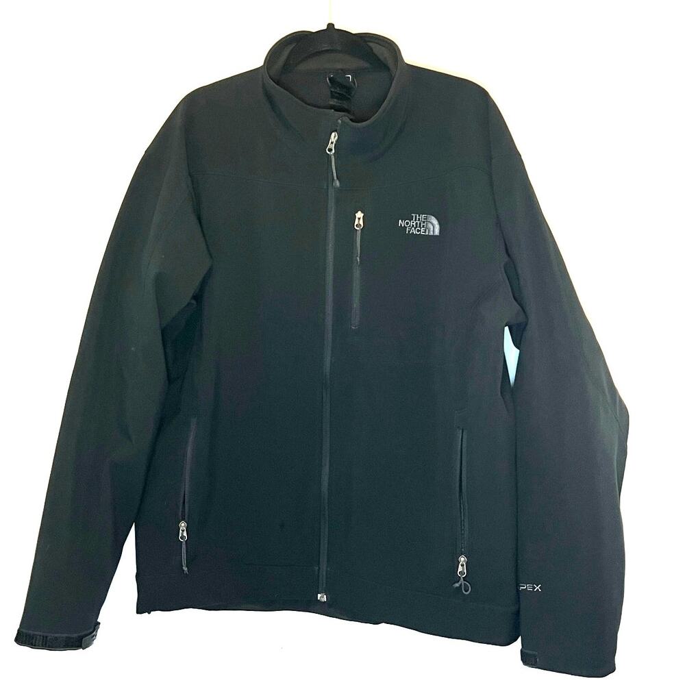 Mens North Face Apex Bionic Jacket Black Softshell Size XL
